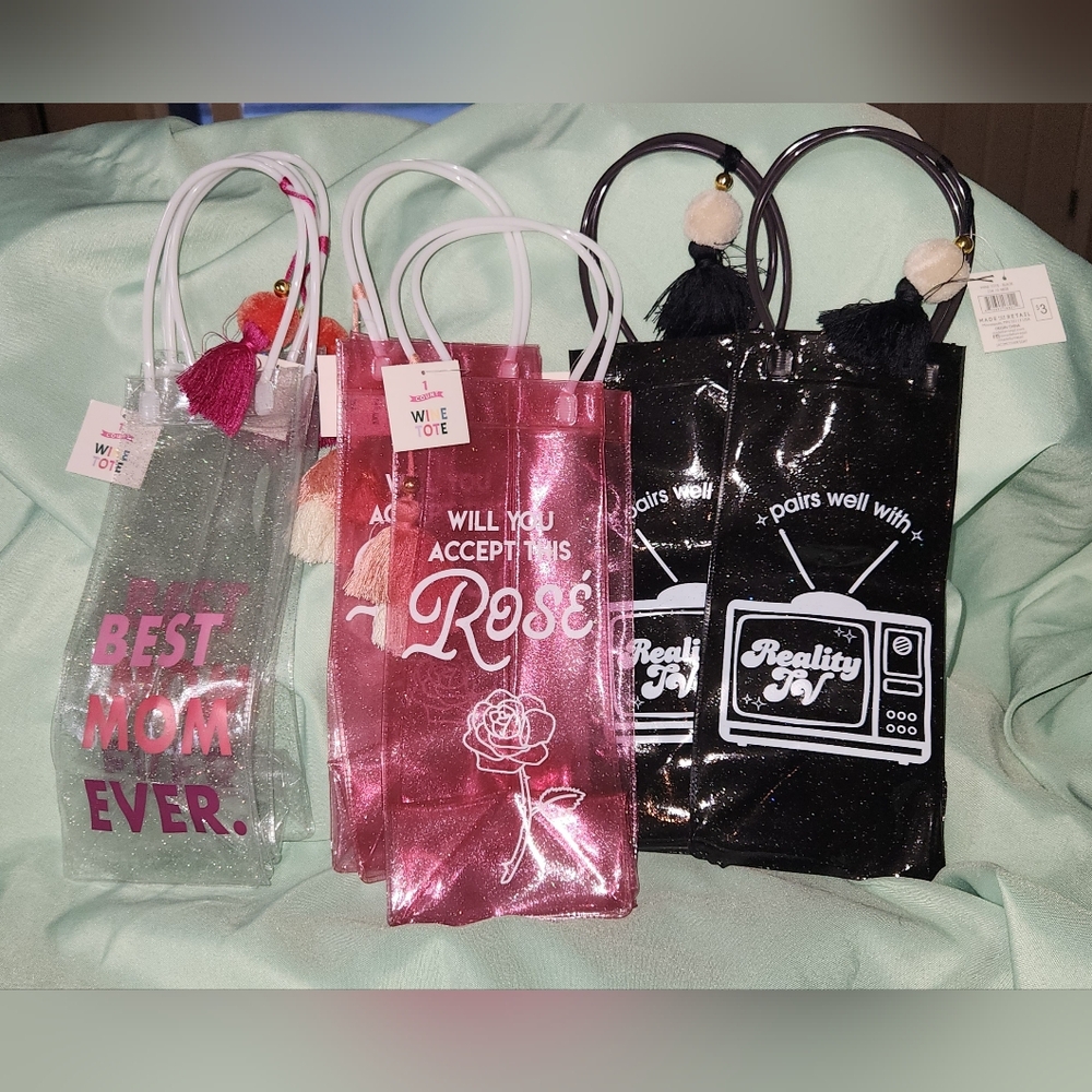 Bundle of Wine Totes (6 total)